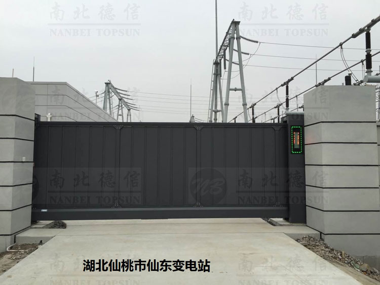 湖北仙桃市仙东变电站808LP智能无轨悬浮门案例