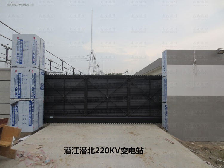 潜江潜北220kv变电站智能无轨悬浮门案例