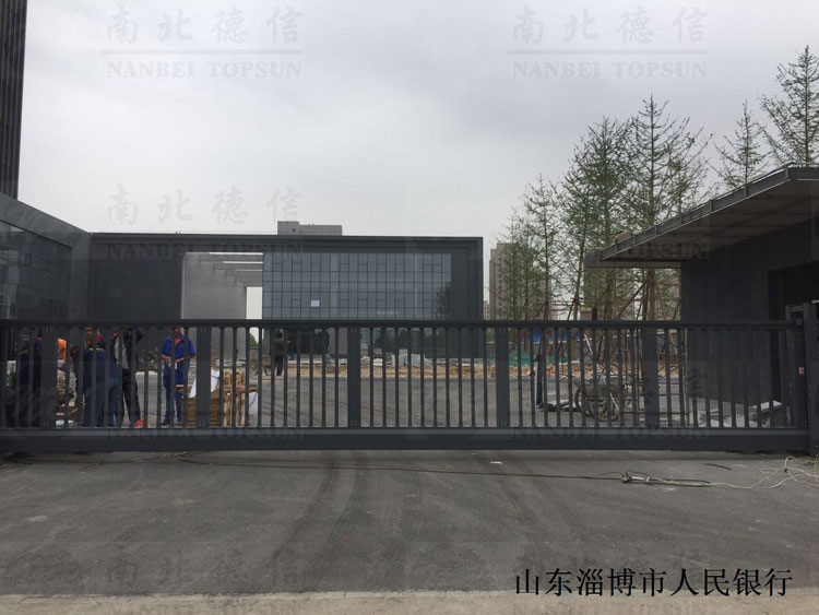 山东淄博市人民银行818TW智能无轨悬浮门案例