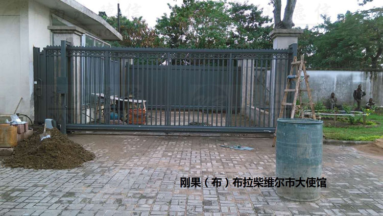 刚果大使馆安宝S2安全平移门案例