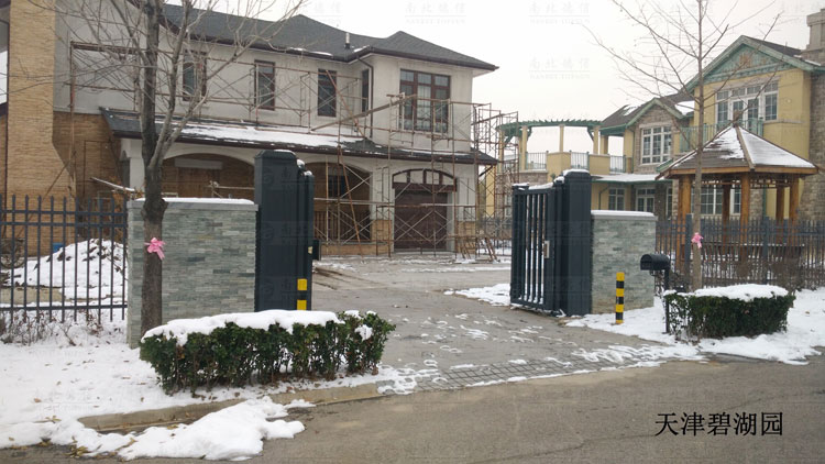 碧湖园智能悬折门案例