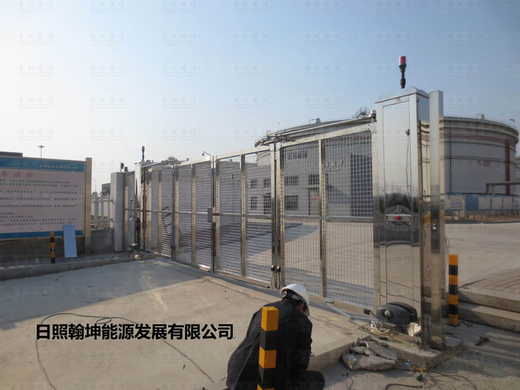 日照翰坤能源发展有限公司开泰SGDD4A智能悬折门案例