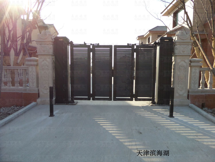 天津滨海湖智能悬折门案例