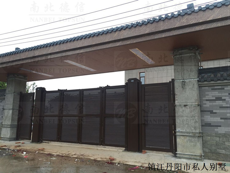 镇江丹阳市私人别墅悬折门
