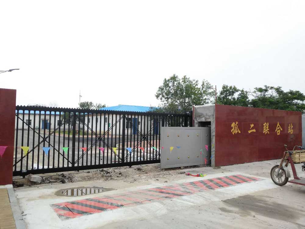 山东省东营市河口区孤岛镇朝阳六区孤二联合站安宝TX电动平移门